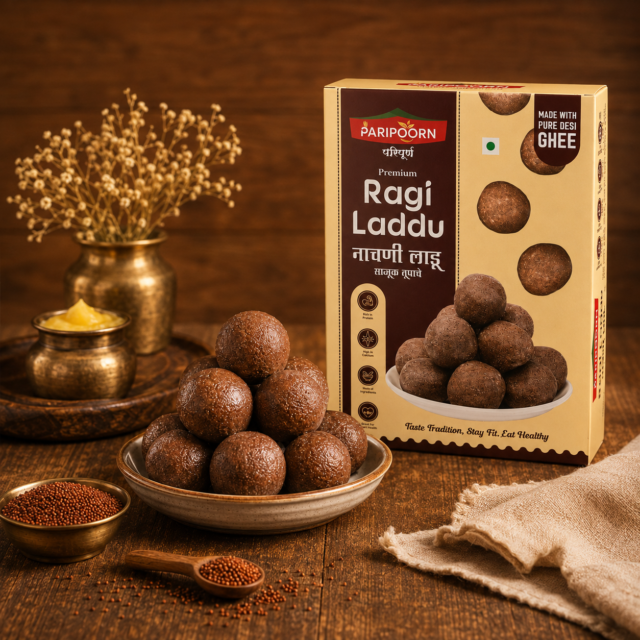Ragi Laddu with Pure Desi Ghee
