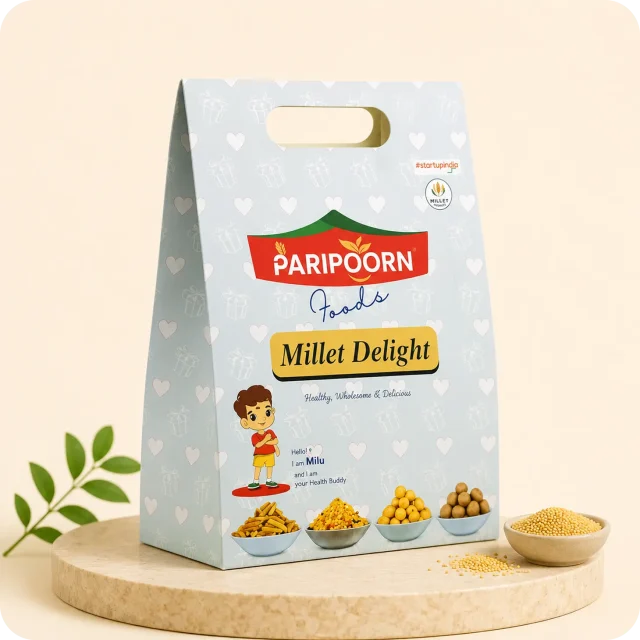 Millet Delight Combo of Any 2 (Bhakarwadi, Chivda, Trango)