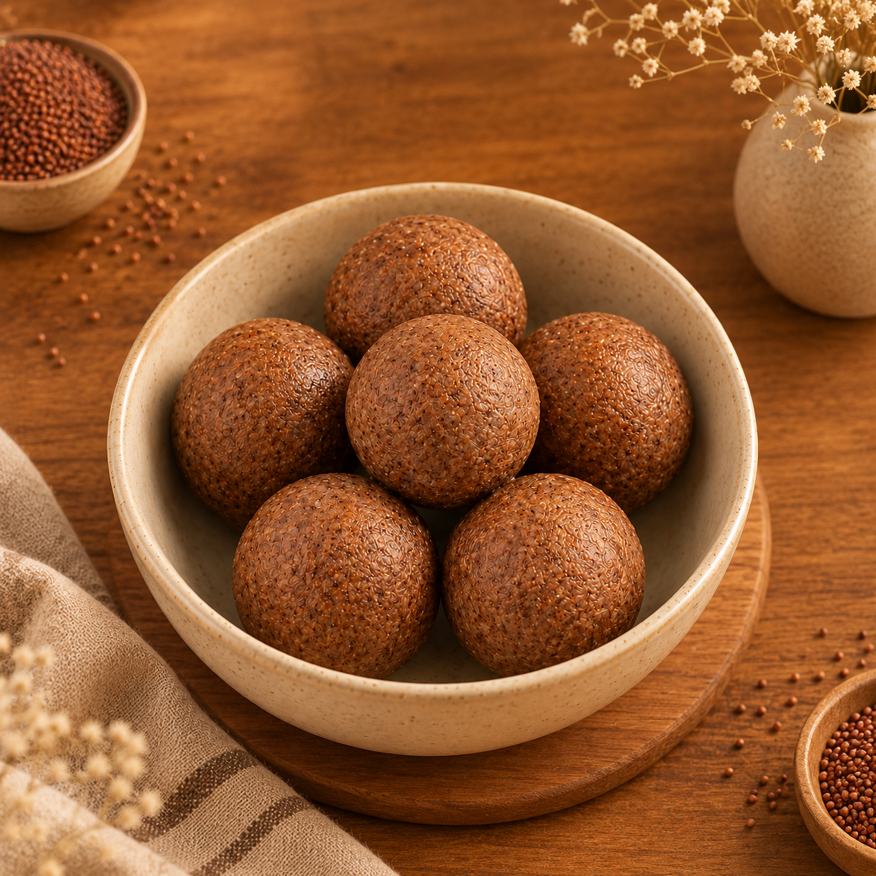 Ragi Laddu with Pure Desi Ghee - Image 2